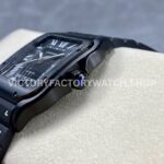 THB Factory Cartier Santos WSSA0039 39.8mm Steel Rubber Strap Roman Numerals Black Dial