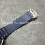 THB Factory Cartier Santos WSSA0047 39.8mm Steel Rubber Strap Roman Numerals Grey Dial