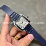 THB Factory Cartier Santos WSSA0047 39.8mm Steel Rubber Strap Roman Numerals Grey Dial