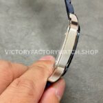 THB Factory Cartier Santos WSSA0047 39.8mm Steel Rubber Strap Roman Numerals Grey Dial