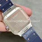 THB Factory Cartier Santos WSSA0047 39.8mm Steel Rubber Strap Roman Numerals Grey Dial