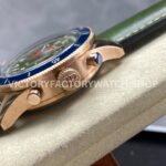 TW Factory Blancpain Air Command AC02-12B53-63B 42.5mm Rose Gold Calfskin Vintage ( TW Factory Blancpain Air Command AC02-12B53-63B 42.5mm Rose Gold Calfskin Vintage Leather Strap Blue Ceramic Bezel Avocado Green Dial