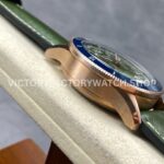 TW Factory Blancpain Air Command AC02-12B53-63B 42.5mm Rose Gold Calfskin Vintage ( (6) TW Factory Blancpain Air Command AC02-12B53-63B 42.5mm Rose Gold Calfskin Vintage Leather Strap Blue Ceramic Bezel Avocado Green Dial