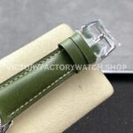 TW Factory Blancpain Air Command AC02-12B53-63B 42.5mm Steel Calfskin Vintage Leathe (1) TW Factory Blancpain Air Command AC02-12B53-63B 42.5mm Steel Calfskin Vintage Leather Strap Black Ceramic Bezel Avocado Green Dial