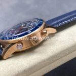 TW Factory Blancpain Air Command AC02-36B40-63B 42.5mm Rose Gold Calfskin Vintage Leather Strap Blue Ceramic Bezel Blue Dial