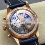 TW Factory Blancpain Air Command AC02-36B40-63B 42.5mm Rose Gold Calfskin Vintage Leather Strap Blue Ceramic Bezel Blue Dial