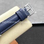 TW Factory Blancpain Air Command N0AC02O12B040N063B 42.5mm Steel Calfskin Vintage Leather Strap Blue Ceramic Bezel Blue Dial