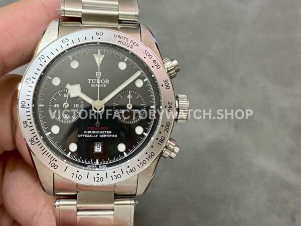 TW Factory Tudor Black Bay Chrono 79350 41mm Full Steel Black Dial (3) TW Factory Tudor Black Bay Chrono 79350 41mm black dial