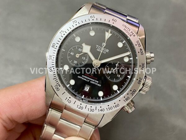 TW Factory Tudor Black Bay Chrono 79350 41mm Full Steel Black Dial (9) TW Factory Tudor Black Bay Chrono 79350 41mm Full Steel Black Dial