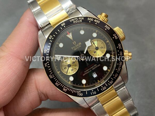 TW Factory Tudor Black Bay Chrono M79363N-0001 41mm Half Gold Steel Black Dial
