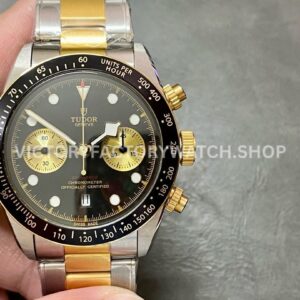 TW Factory Tudor Black Bay Chrono M79363N-0001 41mm Half Gold Steel Black Dial (12) TW Factory Tudor Black Bay Chrono M79363N-0001 41mm black dial