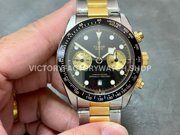TW Factory Tudor Black Bay Chrono M79363N-0001 41mm Half Gold Steel Black Dial