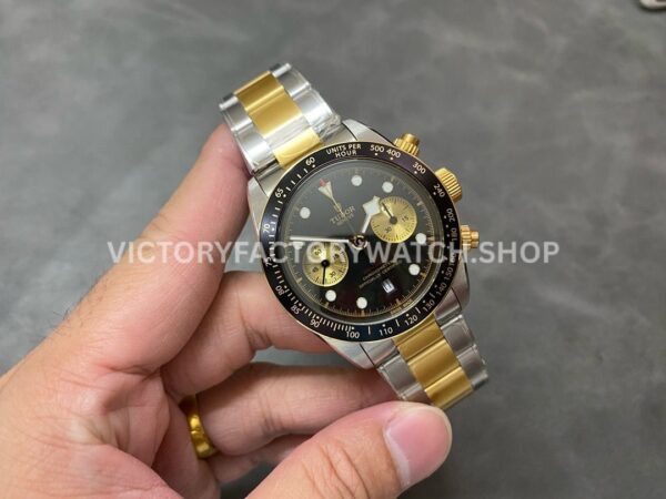TW Factory Tudor Black Bay Chrono M79363N-0001 41mm Half Gold Steel Black Dial