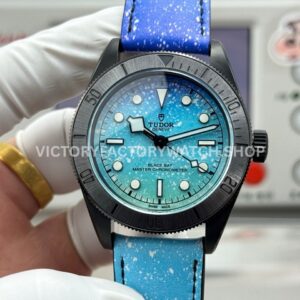 TW Factory Tudor Black Bay M79210CNU-0011 41mm Blue Leather Strap Blue Dial (1) TW Factory Tudor Black Bay M79210CNU-0011 41mm blue dial