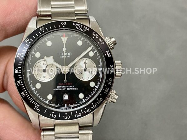 TW Factory Tudor Panda Black Bay Chrono 79360N-0001 41mm Full Steel Black Dial (13) TW Factory Tudor Black Bay Chrono 79360N-0001 41mm black dial