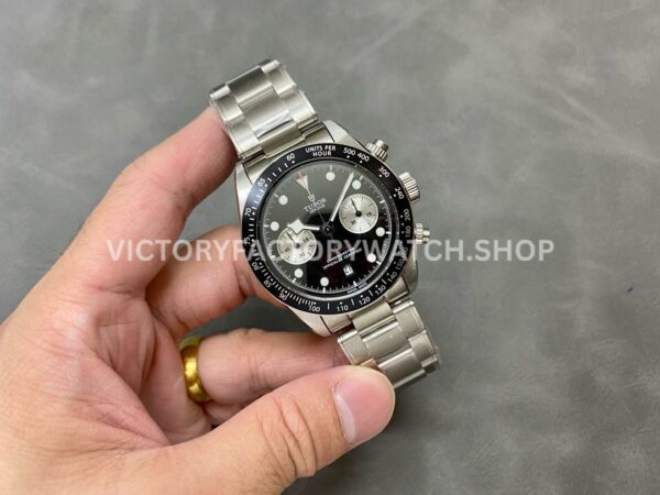 TW Factory Tudor Panda Black Bay Chrono 79360N-0001 41mm Full Steel Black Dial (14) TW Factory Tudor Panda Black Bay Chrono 79360N-0001 41mm Full Steel Black Dial