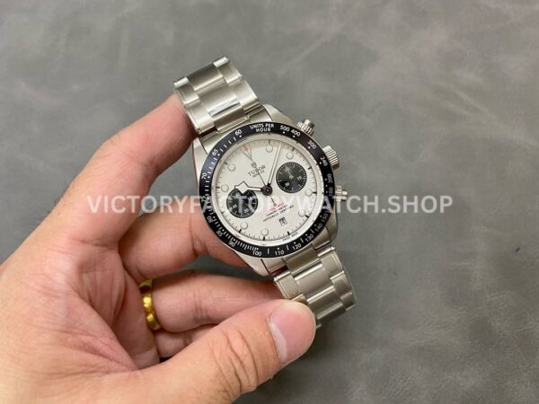 TW Factory Tudor Panda Black Bay Chrono 79360N-0002 41mm Full Steel White Dial (3) TW Factory Tudor Panda Black Bay Chrono 79360N-0002 41mm Full Steel White Dial