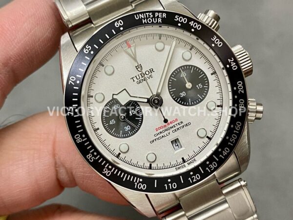 TW Factory Tudor Panda Black Bay Chrono 79360N-0002 41mm Full Steel White Dial (5) TW Factory Tudor Panda Black Bay Chrono 79360N-0002 41mm Full Steel White Dial