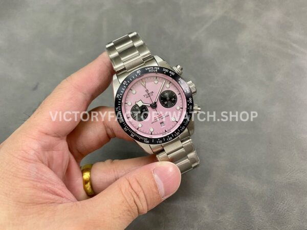 TW Factory Tudor Panda Black Bay Chrono 79360N-019 41mm Full Steel Pink Dial (12) TW Factory Tudor Panda Black Bay Chrono 79360N-019 41mm Full Steel Pink Dial
