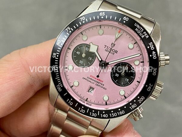 TW Factory Tudor Panda Black Bay Chrono 79360N-019 41mm Full Steel Pink Dial (15) TW Factory Tudor Panda Black Bay Chrono 79360N-019 41mm Full Steel Pink Dial