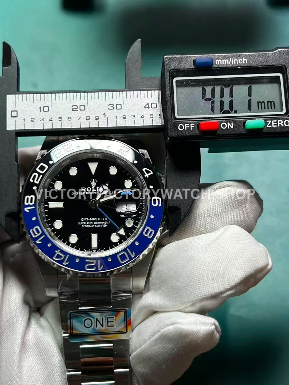 ONE Factory Rolex GMT-Master II 126710 measured case diameter 40mm
