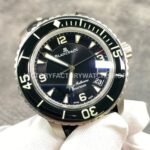 ZF Factory Blancpain Fifty Fathoms 5015-1130-52 45mm Titanium Textile Strap Arabic Numerals Black Dial
