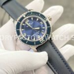 ZF Factory Blancpain Fifty Fathoms 5015-12B40-O52B 45mm Titanium Textile Strap Arabic Numerals Blue Dial