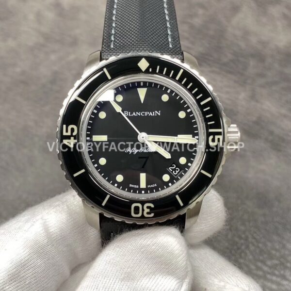 ZF Factory Blancpain Fifty Fathoms 5015E-1130-B52A 45mm steel textile strap black dial