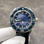 ZF Factory Blancpain Fifty Fathoms 5015d-1140-52b 45mm Steel Textile Strap Arabic Nu (4) ZF Factory Blancpain Fifty Fathoms 5015D-1140-52B 45mm steel textile strap blue dial
