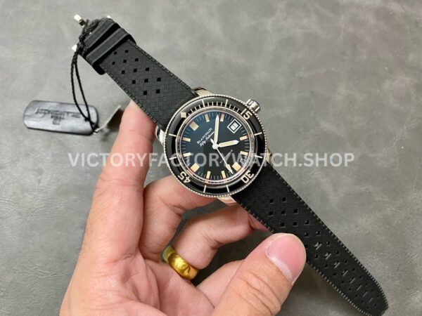 ZF Factory Blancpain Fifty Fathoms Barakuda 5008B-1130-B52A 40.3mm Steel Rubber Strap Black Dial (1) ZF Factory Blancpain Fifty Fathoms Barakuda 5008B-1130-B52A 40.3mm Steel Rubber Strap Black Dial