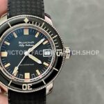 ZF Factory Blancpain Fifty Fathoms Barakuda 5008B-1130-B52A 40.3mm Steel Rubber Strap Black Dial (8) ZF Factory Blancpain Fifty Fathoms Barakuda 5008B-1130-B52A 40.3mm steel rubber strap black dial