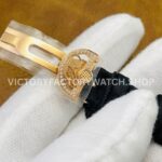 ZF Factory Breguet Reine de Naples 8918BA/58/964/D00D3L 36.5 x 28.5mm Rose Gold Leather Strap Arabic Numerals Mother Of Pearl Dial