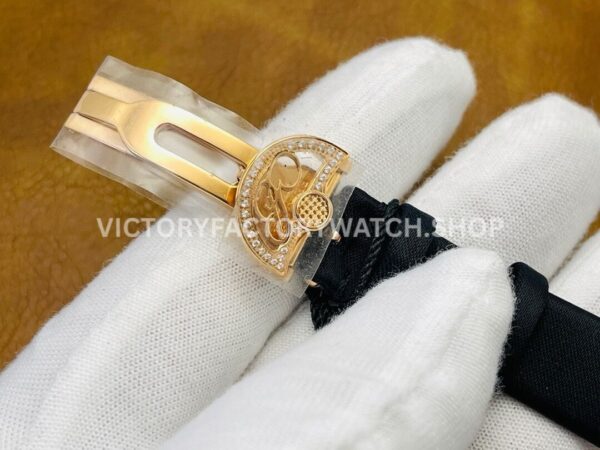 ZF Factory Breguet Reine de Naples 8918BA/58/964/D00D3L 36.5 x 28.5mm Rose Gold Leather Strap Arabic Numerals Mother Of Pearl Dial