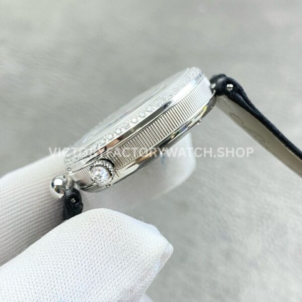 ZF Factory Breguet Reine de Naples 8918BB58964 D00D3L 36.5 x 28.5mm Steel Leather Strap ( ZF Factory Breguet Reine de Naples 8918BB/58/964 D00D3L 36.5 x 28.5mm Steel Leather Strap Arabic Numerals Mother Of Pearl Dial