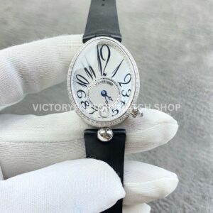 ZF Factory Breguet Reine de Naples 8918BB 58 964 D00D3L 36.5 x 28.5mm steel leather strap mother of pearl dial