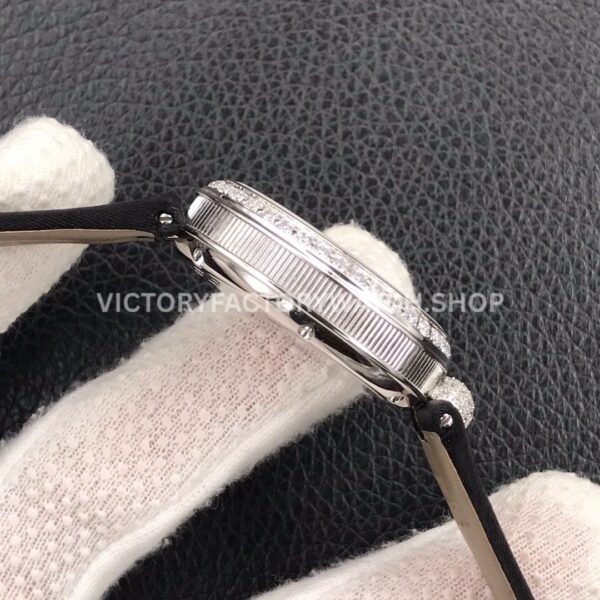 ZF Factory Breguet Reine de Naples 8928BB/51/944.DD0D 33 x 24.95mm Steel Leather Strap Roman Numerals Mother Of Pearl Dial