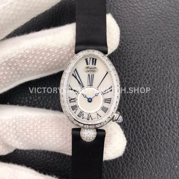 ZF Factory Breguet Reine de Naples 8928BB 51 944 DD0D 33 x 24.95mm steel leather strap mother of pearl dial