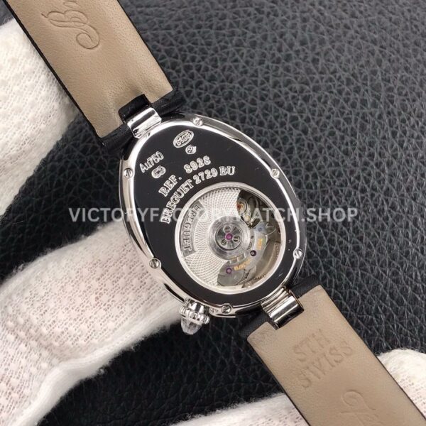 ZF Factory Breguet Reine de Naples 8928BB/51/944.DD0D 33 x 24.95mm Steel Leather Strap Roman Numerals Mother Of Pearl Dial