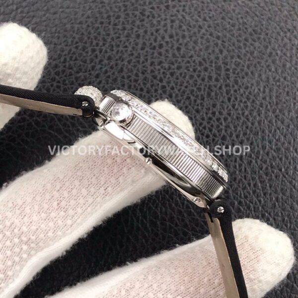 ZF Factory Breguet Reine de Naples 8928BB/51/944.DD0D 33 x 24.95mm Steel Leather Strap Roman Numerals Mother Of Pearl Dial