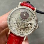 ZF Factory Breguet Tradition 7038BB/1T/9V6/D00D 37mm White Gold Leather Strap Skeletonized Dial