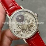 ZF Factory Breguet Tradition 7038BB/1T/9V6/D00D 37mm White Gold Leather Strap Skeletonized Dial