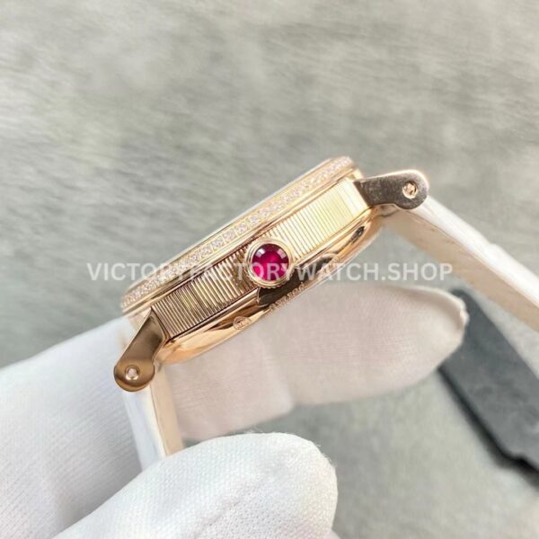 ZF Factory Breguet Tradition 7038BR189V6D00D 37mm Rose Gold Leather Strap Silver Dial (4) ZF Factory Breguet Tradition 7038BR/18/9V6/D00D 37mm Rose Gold Leather Strap Silver Dial