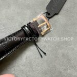 ZF Factory Breguet Tradition 7057BR-G9-9W6 40mm Rose Gold Leather Strap Roman Numerals Black Dial