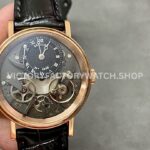 ZF Factory Breguet Tradition 7057BR G9 9W6 40mm rose gold leather strap black dial