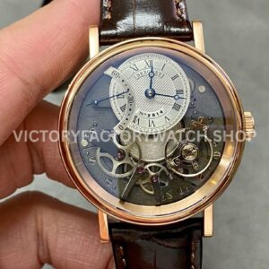 ZF Factory Breguet Tradition 7097BR G1 9WU 40mm rose gold leather strap black dial