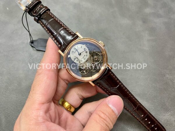 ZF Factory Breguet Tradition 7097BR-G1-9WU 40mm Rose Gold Leather Strap Black Dial (5) ZF Factory Breguet Tradition 7097BR-G1-9WU 40mm Rose Gold Leather Strap Black Dial