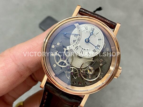 ZF Factory Breguet Tradition 7097BR-G1-9WU 40mm Rose Gold Leather Strap Black Dial (8) ZF Factory Breguet Tradition 7097BR-G1-9WU 40mm Rose Gold Leather Strap Black Dial