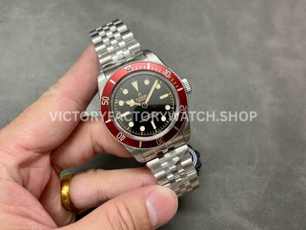 ZF Factory Tudor Black Bay 41mm 7941A1A0RU-0001 Full Steel Red Aluminum Bezel Black Dial Jubilee