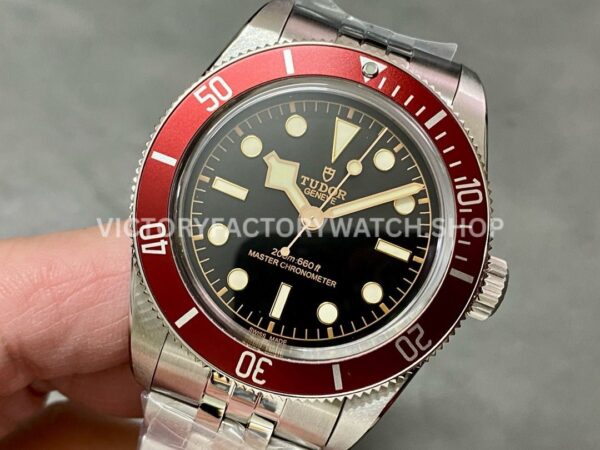 ZF Factory Tudor Black Bay 41mm 7941A1A0RU-0001 Full Steel Red Aluminum Bezel Black Dial Jubilee