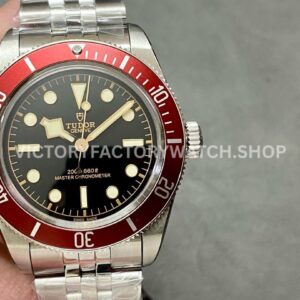 ZF Factory Tudor Black Bay 41mm 7941A1A0RU-0001 Full Steel Red Aluminum Bezel Black Dial Jubilee (6) ZF Factory Tudor Black Bay red bezel black dial